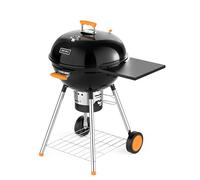 KEYO 22.5” Charcoal BBQ Grill with One - Touch Cleaning System - 348 Sq In | Portable Outdoor Barbecue Grill with Folding Side Table & Removable Ashed Pan, Classic Kettle Smoker for Garden, Shed, Patio