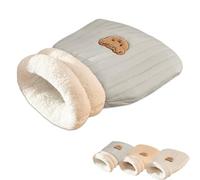 KeyoGoS Cat Sleeping Bag for Indoor Cats, Cat Sleeping Bag, Cat Winter Sleeping Bag, Cozy Cat Winter Sleeping Bag, for Indoor Puppy and Kitten (Bear gray, L)