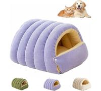 KeyoGoS Cozy Monster Cat Bed, Soft and Warm Cats House Tent Bed for Indoor Pets, Removable Washable Cushion Dog Tent Be d, Cute Monster Design for Ca ts and Small Dogs (C,L 57 * 37 * 28cm)