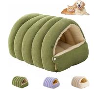 KeyoGoS Cozy Monster Cat Bed, Soft and Warm Cats House Tent Bed for Indoor Pets, Removable Washable Cushion Dog Tent Be d, Cute Monster Design for Ca ts and Small Dogs (A,L 57 * 37 * 28cm)