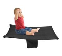 Keyohome Airplane Footrest Seat Extender, Portable Kids Airplane Seat with Storage Bag Foldable Airplane Foot Hammock Comfortable Toddler Airplane Bed Travel Essentials for Kids Toddlers,Black