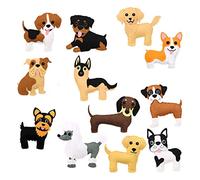 Keyohome Felt Sewing Craft Kit, Animal Sewing Craft Kit for Kids DIY Sewing Felt Animals Fun Crafts Educational Sewing Kit for Beginner Children (Dog)