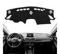 KEYOOG Flannel Dashboard Cover Nonslip Car Dash Board Mat Fit for 2014-2018 Mazda 3 Sunshade No-Glare Non-Slip Pad Carpet Sunshield Protector