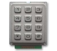 KEYPAD, Metal, IP67, 3X4, Keypads Switches, Qty.1 | MCAK304NSSBWPMM
