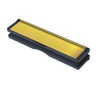 Keypak 10" (27Cm) Letter Box, Fits 20-40mm Doors, Extendable Letterbox Black/polished Gold