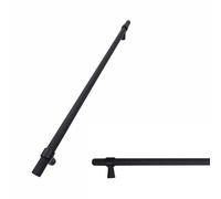keypak 10 Pack Black Knurled Kitchen Cupboard Handles 320mm Hole | Aluminium T-Bar Pulls for Cabinet, Wardrobe Doors, Chest of Drawers