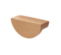Keypak 10 Pack Half Round Beech Wood Handles 75mm - Sustainable Wooden Drawer Pull Handles For Diy Renovations