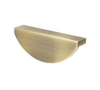 keypak 10 Pack Half Round Metal Handles 100mm Antique Brass - Classic Cabinet & Drawer Pull Handles for Kitchen Cabinets, Wardrobes, Cupboards, Furniture & DIY Renovations