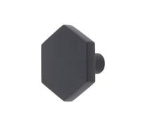 Keypak 10 Pack Hexagonal Knobs 35mm Black - Modern Cabinet & Drawer Knob Handles For Kitchen, Furniture & Diy