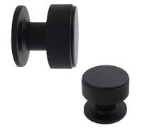 keypak 10 Pack Large Knurled Cabinet Knobs 33mm Wide | Modern Drawer Pull Handles for Kitchen Cabinets, Cupboards, Furniture & Doors