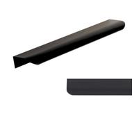 Keypak 10 Pack Lip Pull Metal Handles 200mm Matte Black - Contemporary Cabinet & Drawer Pull Handles For Diy Renovations