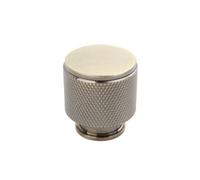Keypak 10 Pack Medium Antique Brass Knurled Cabinet Knobs - Modern Drawer Pull Handles For Kitchen Cabinets & Cupboards