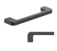 Keypak 10 Pack Modern Metal Pull Handles Matte Black - Aluminium Drawer Pull Handles For Furniture & Diy Renovations