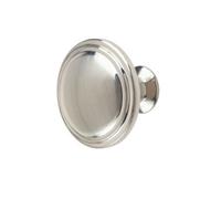 Keypak 10 Pack Multi Ring Door Knobs 30mm Satin Nickel - Contemporary Cabinet & Drawer Knob Handles For Diy Renovations