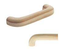 keypak 10 Pack Prestige Wooden Handles Natural Pine Cabinet & Drawer Pulls | 96mm Hole Centre - Pull Handles for Kitchen Cupboards, Wardrobe Doors, Furniture & DIY Renovations | Unfinished Wood