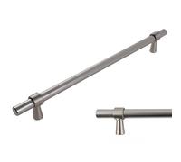 keypak 10 Pack Satin Nickel T-Bar Kitchen Cupboard Handles 224mm