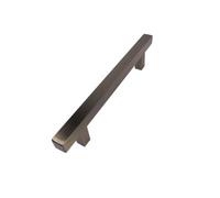 Keypak 10 Pack Square T-Bar Cabinet Handles 128mm Hole Centre - Antique Brass - Modern Drawer & Cupboard Pulls