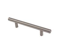 Keypak 10 Pack T-Bar Metal Handles 96mm Hole Centre Satin Nickel - Contemporary Cabinet & Drawer Pull Handles