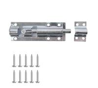 Keypak 100mm Straight Tower Bolt Security Sliding Lock, Door Gate Hardware