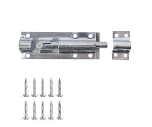 Keypak 100mm Straight Tower Bolt Security Sliding Lock, Door Gate Hardware