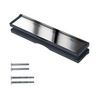 Keypak 12" (30.6cm) Sleeved Letter Box - Anti-Snap Flap & Draught Excluder for 20-40mm uPVC, Composite & Timber Doors (Black/Chrome)