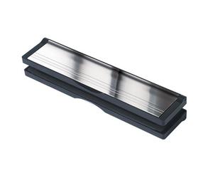 Keypak 12" 30Cm Letter Box, Fits 20-40mm Doors, Extendable Letterbox, Black/polished Silver