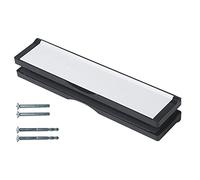 Keypak 12 inch (30.6cm) Door Letterbox - Fits 40-80mm Doors, Anti-Snap Flap, Internal Draught Excluder, Adjustable Letter Box for UPVC Composite Wood Doors (Black/White)