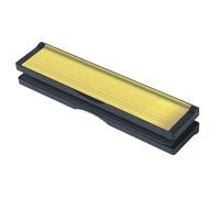 Keypak 12" Adjustable Letter Box, Anti-Snap Flap, Draught Excluder, Gold