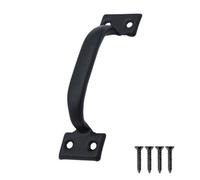 Keypak 150mm (6") Cast Iron Bow Door Handle, For Barn Garden Shed Doors & Wooden Gates, Rustic Handle For Cupboards