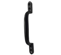 Keypak 150mm 6 Inch Black Cast Handle Iron Door Pull Handle Cupboard, Garden Shed, And Wooden Gate-Screw Fix Included