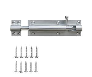Keypak 150mm Straight Tower Bolt Security Sliding Lock, Door Gate Hardware