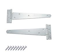 Keypak 2 Pack 350mm Outdoor T-Hinges Zinc Plated with Rustproof Coating