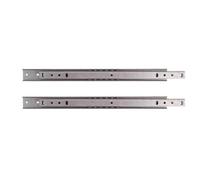 Keypak 2 Pack Zinc Plated Ball Bearing Drawer Runners - 35Cm Heavy Duty - Suitable For Kitchen Drawers, Cabinets, Desk Drawers