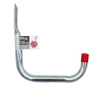 keypak 23cm Jumbo Garage Storage Hook 80kg Capacity Galvanised Steel | Heavy-Duty, Wall-Mounted Outdoor Garden Hooks Rust Resistant Metal