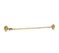 Keypak 300mm Brass Cabin Hook Extended Length Traditional Door Hardware with Fixings