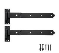 Keypak 400mm Black Heavy Duty Straight Hook & Band Gate Hinge