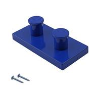 Keypak 5 Pack Kids Blocks Vibrant Wall Hooks - Blue - Door Coat Hooks Brick For Toy Storage & Playroom Organisation