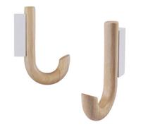 Keypak 5 Pack Scandi Mounted Wooden J Hook Wall Hook Tool Storage Hook For Garage Workshop Wall