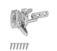 Keypak 50mm Auto Gate Latch Self Closing Security Hardware Set Zinc | Weather Resistant Finish and Fixings, Suitable for Barn & Shed Doors