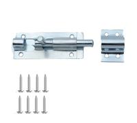 Keypak 75mm Tower Bolt with Zinc Plated Finish Ideal for Securing Gates Doors and Garden Sheds Strong Durable Construction Simple Installation