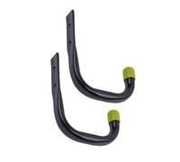 Keypak 7Cm Universal Heavy-Duty Steel J Hooks, Black Anti-Corrosive Coating, Safety Tips, 30Kg Load Capacity (2Pk)