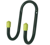 Keypak 7Cm Utility Double Hook, Black Coated Steel, 70mm, 50Kg Capacity, Heavy-Duty, Rust Resistant For Garage (1Pk)