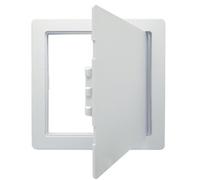 Keypak Access Panel 200 X 200 mm, White Plastic, Inspection Door Service Revision Hatch High-Quality Plastic
