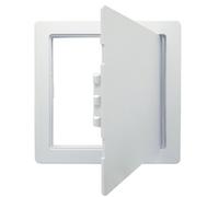 Keypak Access Panel 350 X 350mm, Inspection Door Service Revision Hatch High-Quality Plastic, White