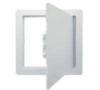 Keypak Access Panel - White Plastic 300 X 300 mm, Inspection Door Service Revision Hatch High-Quality Plastic