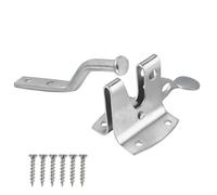 Keypak Auto Gate Latch Self Closing Security Hardware Set with Weather Resistant Finish and Fixings, Suitable for Barn & Shed Doors (Zinc Plated)