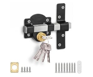 Keypak Both Sides Gate Lock 70mm Long Throw with 5 Keys