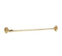 Keypak Brass Cabin Hook 300mm - Heavy Duty Door & Gate Holder, Traditional Extended Hook Latch