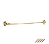 Keypak 300mm Brass Cabin Hook Extended Length Traditional Door Hardware with Fixings