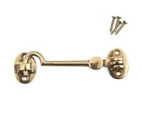 Keypak Brass Cabin Hook Traditional Style Door Security Latch 100mm